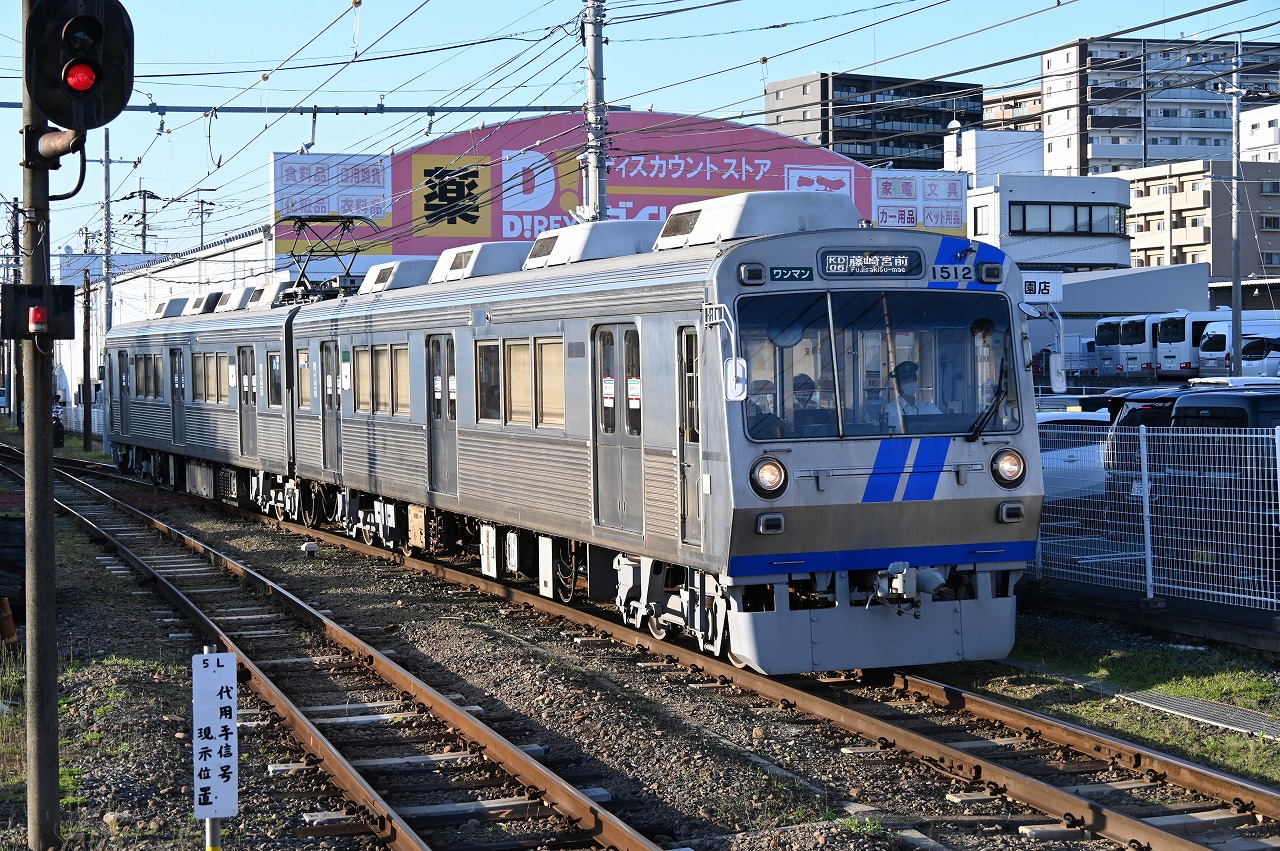 熊本電気鉄道(藤崎宮・御代志往復): 開張足は快調