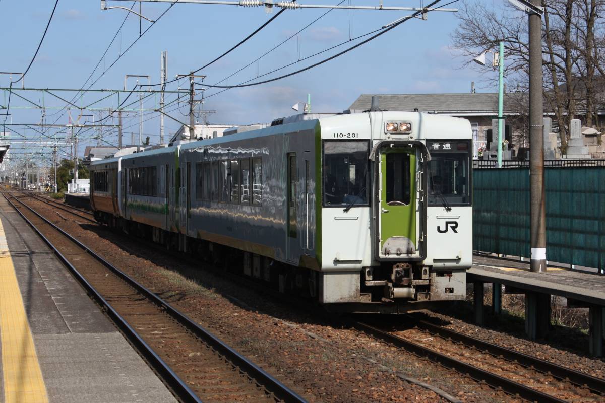 【新潟駅工事】115系長岡行き亀田駅発車＆越後石山行き到着