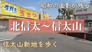 【信太山新地】信太山駅の周辺を散歩｜大阪｜和泉市【大人の散歩(Night Walk)】