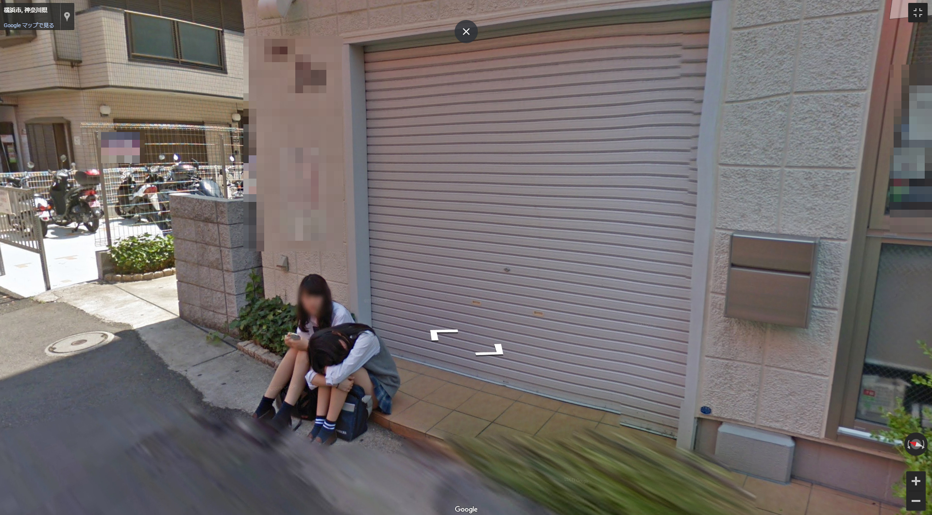 台湾の『Google map ストリートビュー』に全裸の女性が両手をあげてポーズとって写ってるとして話題に