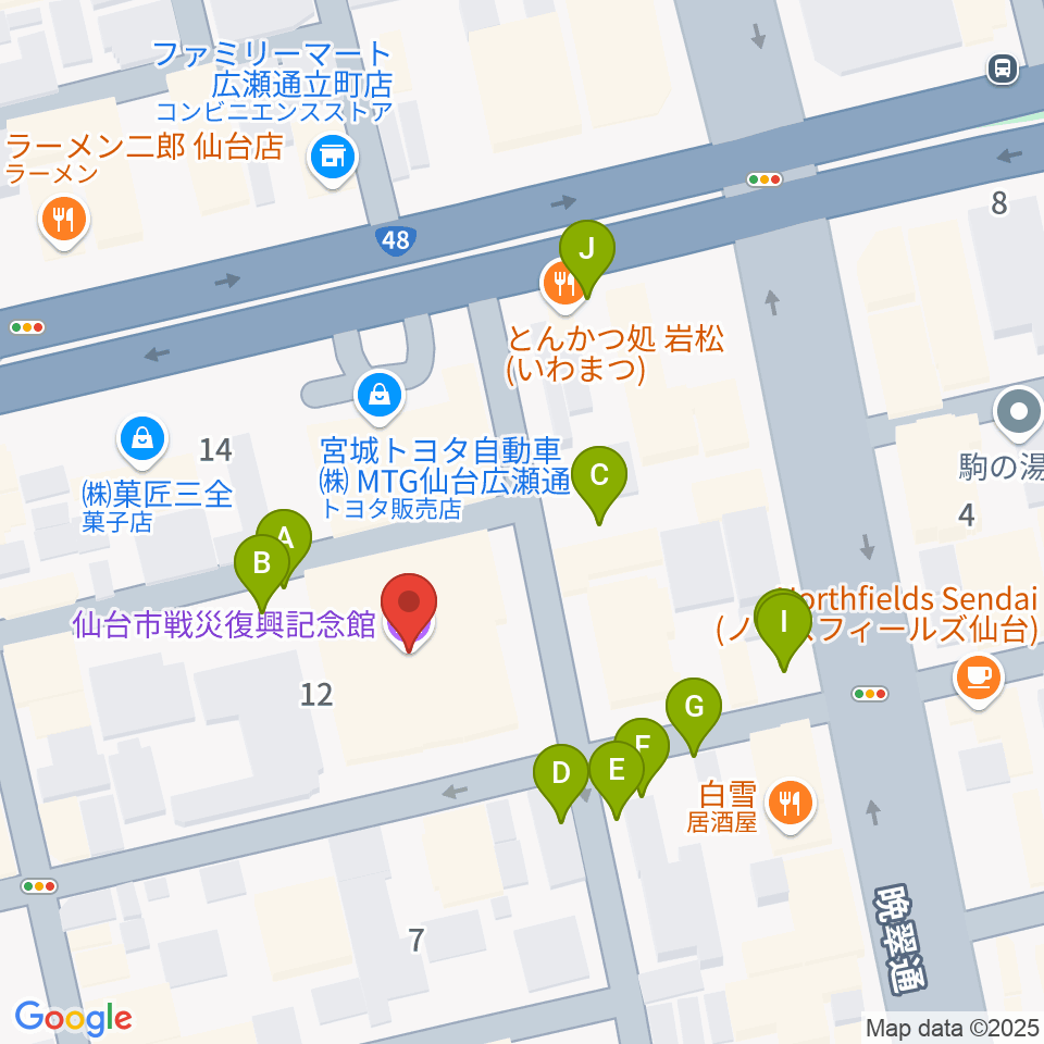 広瀬通駅（仙台市青葉区）周辺の時間貸駐車場 ｜タイムズ駐車場検索