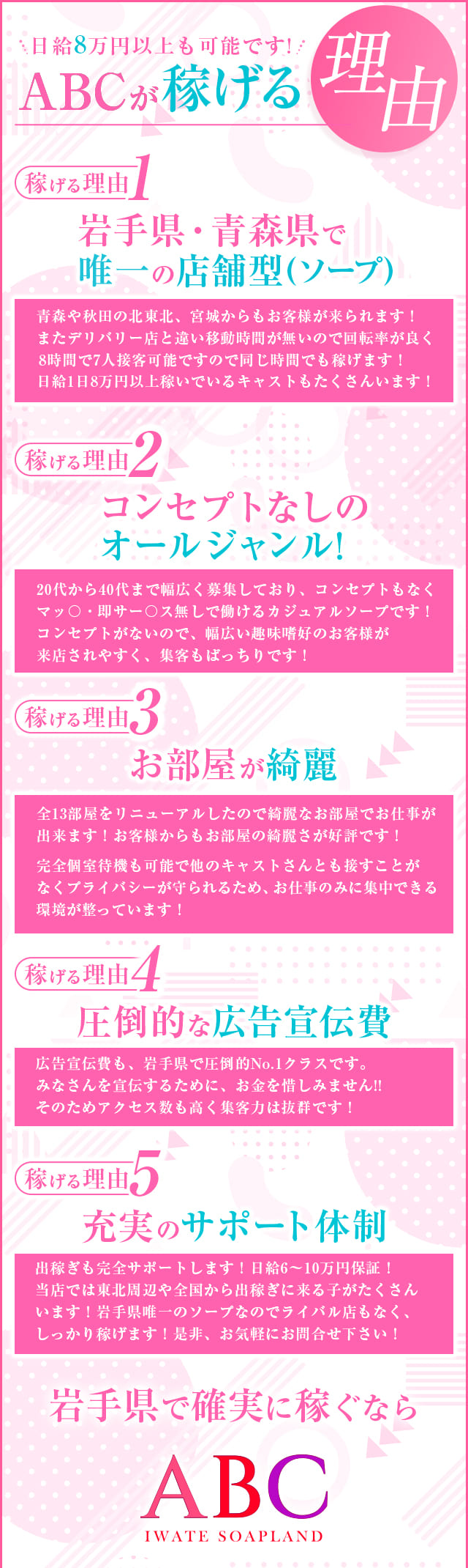 ABC 岩手ソープ（エービーシーイワテソープ）［秋田 ソープ］｜風俗求人【バニラ】で高収入バイト