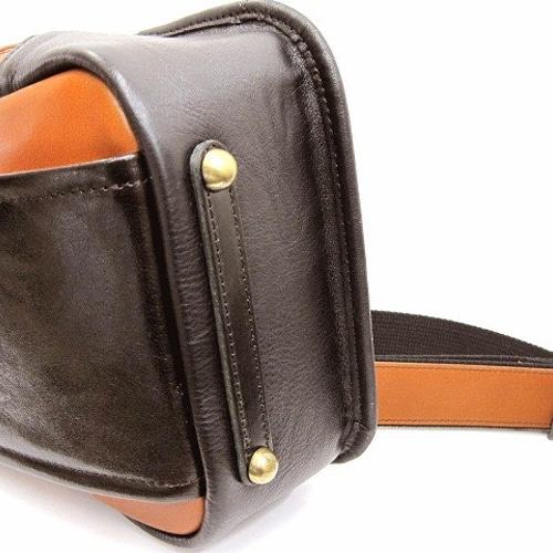 受注生産】ガッツリ入るボディバッグ ダンディブラウントリコロール ボディバッグ・ウエストポーチ sansho-leather