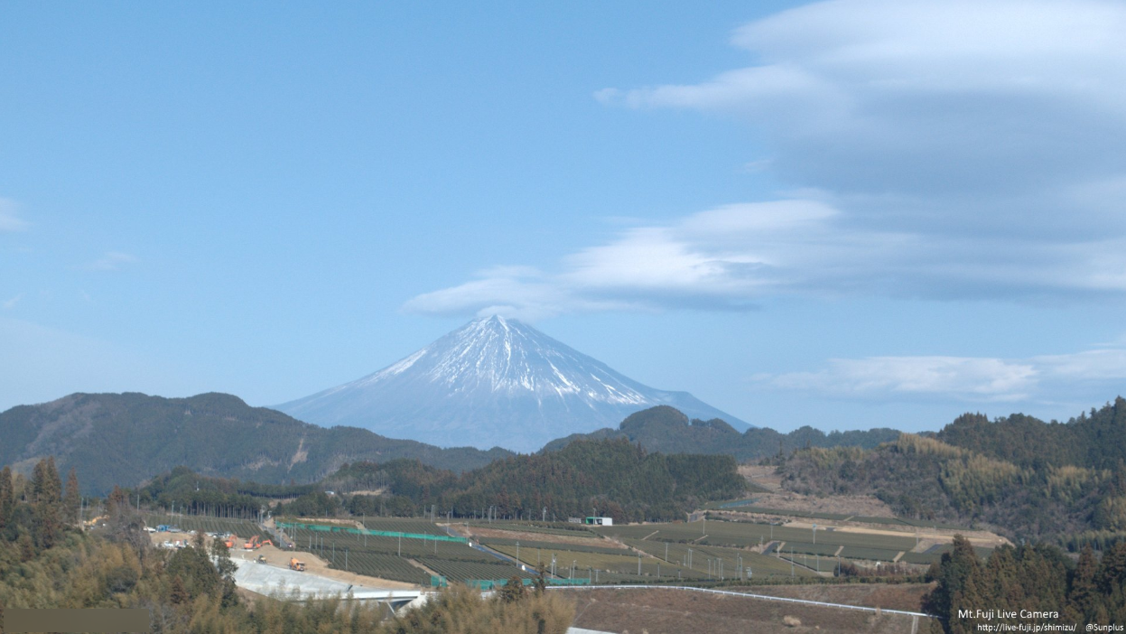 静岡市清水区吉原夜明けの富士山と茶畑 Photos | Adobe Stock