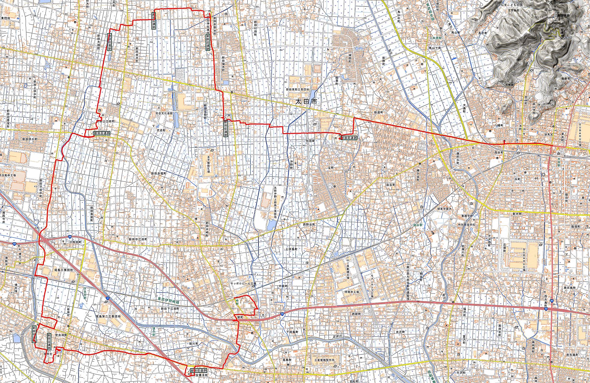 群馬県太田市下田島町1062の地図 住所一覧検索｜地図マピオン