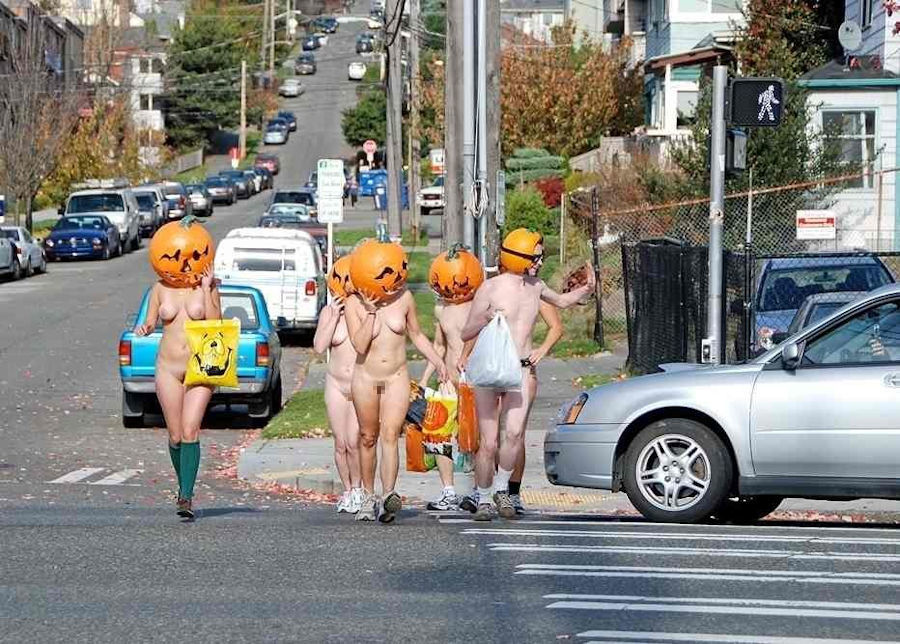 全裸かぼちゃ頭でハロウィンを楽しむパンプキンラン画像集 - 性癖エロ画像 センギリ