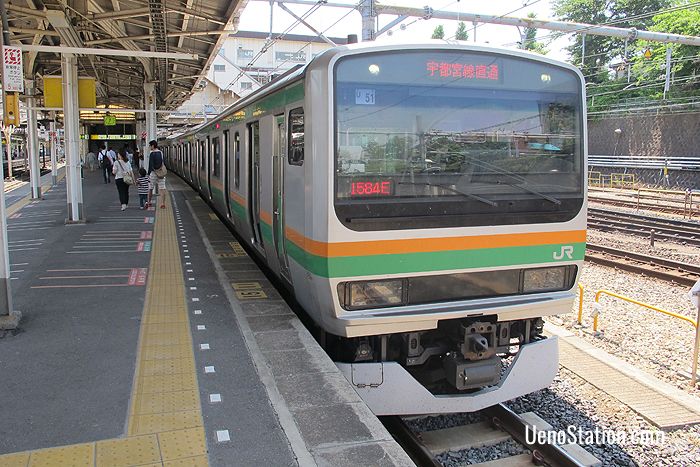 The JR Utsunomiya Line for