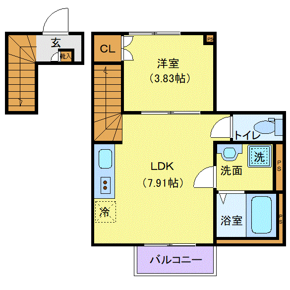 SUUMO】若林 1K 1階((株)ルームワン提供)／東京都世田谷区若林５／若林駅の賃貸・部屋探し情報（100412540448）