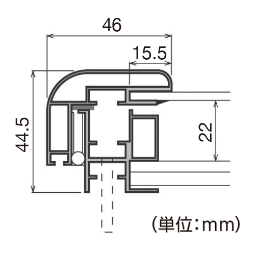 杉田エース SUS掲示板 410X550ラシャ用